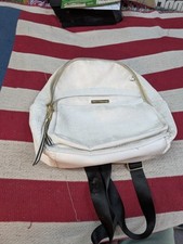 Mochila vintage Y2K JUICY COUTURE logotipo branco alças pretas best-seller jogo de palavras comprar usado  Enviando para Brazil