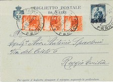 Biglietto postale lire usato  Mantova