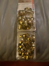 14 anéis/clipes de braçadeira/concha de amêijoa de latão Wamsutta Cafe (2 pacotes) selados comprar usado  Enviando para Brazil