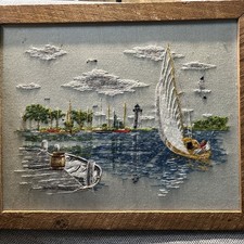 Vintage framed needlework for sale  Gardner