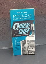 Folheto publicitário desdobrável 1959 Philco Electric Ranges Quick Chef Appliance comprar usado  Enviando para Brazil
