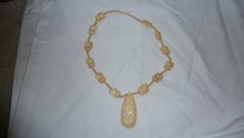 Carved elephant necklace for sale  WINSFORD