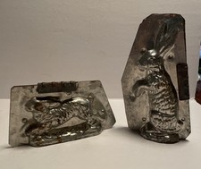 2 moldes vintage de metal chocolate coelho da Páscoa Alemanha comprar usado  Enviando para Brazil