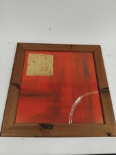 Framed abstract red for sale  RUGBY