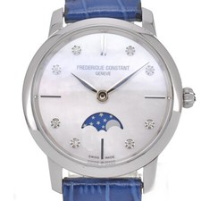 FREDERIQUE CONSTANT Slim line FC-206MPWD1S6 8P quartzo diamante feminino D#139122 comprar usado  Enviando para Brazil