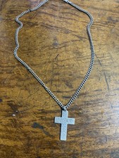 Silver crucifix chain for sale  CRAVEN ARMS