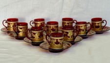 Red glass cups d'occasion  Expédié en Belgium