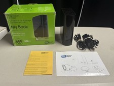 Disco rígido externo Western Digital WD 500GB com cabo de alimentação e USB My Book HD, usado comprar usado  Enviando para Brazil
