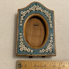 LINDA MOLDURA DE MICRO MOSAICO VINTAGE OU ANTIGA FLORES DE VIDRO comprar usado  Enviando para Brazil