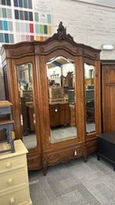 Triple french mirrored for sale  LOUGHBOROUGH