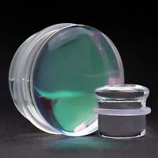 Plugues/medidores de vidro iridescentes com alargamento único Aurora Borealis, usado comprar usado  Enviando para Brazil