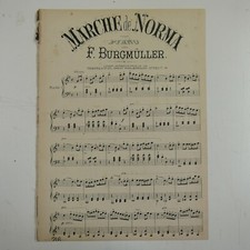 partitura de piano antiga BURGMULLER marche de norma comprar usado  Enviando para Brazil