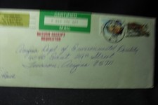 Envelope certificado 1992 Miami Arizona para Tucson Ariona, usado comprar usado  Enviando para Brazil