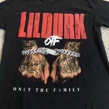 Camisa Lil Durk Only The Family rap tour manga curta cor preta KV33700 comprar usado  Enviando para Brazil