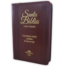 Biblia Letra Grande con Cierre RV1960, manual imit. piel, marron con indice, usado comprar usado  Enviando para Brazil