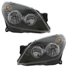 Faróis Vauxhall Astra H Mk5 2004-2007 preto 1 par esquerda e direita comprar usado  Enviando para Brazil