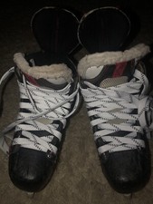 Patins de hóquei no gelo juvenil Bauer Vapor X7 1,5 D EUA tamanho 2,5 preto comprar usado  Enviando para Brazil