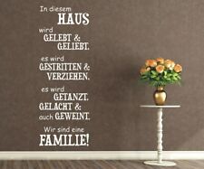 Familien wandtattoo spruch gebraucht kaufen  Wilster