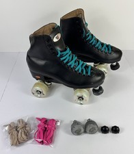 Patins masculinos Riedell 111BR preto tamanho 8 com rodas luminosas Seba + extra comprar usado  Enviando para Brazil