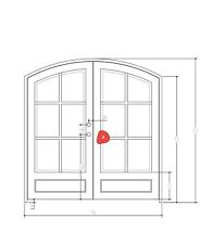 Modern double door for sale  El Paso