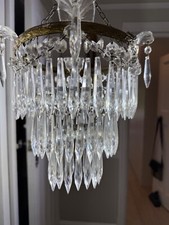 Usado, lustre de cristal antigo cachoeira folhas de vidro comprar usado  Enviando para Brazil
