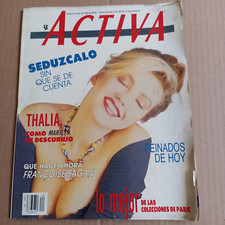 Revista ACTIVA THALIA FRANCOISE SAGAN alta moda alta costura masculina uniforme, usado comprar usado  Enviando para Brazil