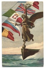 Antica cartolina marina usato  Savona