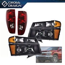 Compatível com faróis e lanternas traseiras pretas Chevy Colorado GMC Canyon 2004-12 comprar usado  Enviando para Brazil