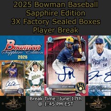 Konnor Griffin - 2025 Bowman Baseball Sapphire - 3X Box Player BREAK #1, usado comprar usado  Enviando para Brazil