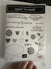 Stampin heart heart for sale  BILSTON