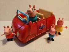 Peppa Pig Family Jazwares carro conversível vermelho sons trabalho testado papai mamãe #3 comprar usado  Enviando para Brazil