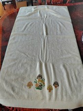 Antigo Cogumelo Martex Merry (?) Toalha de banho bordada 23" x 44" EUA MUITO BOM ESTADO comprar usado  Enviando para Brazil