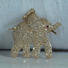 Round moissanite elephant for sale  Dumont