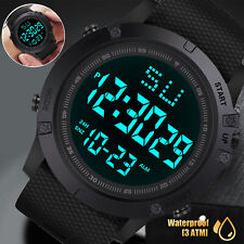 Relógio de pulso masculino militar digital tela LED esportes rosto grande impermeável comprar usado  Enviando para Brazil