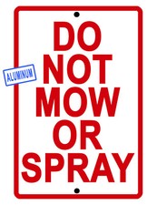 Mow spray sign for sale  Akron