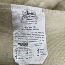 Snugfleece woolens 73x39 for sale  Madison
