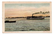 Het IJ met Zaandammer boot - AMSTERDAM - biegł w 1926 roku, używany na sprzedaż  Wysyłka do Poland