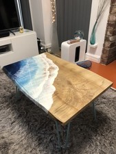 Coffee resin wave for sale  THORNTON-CLEVELEYS