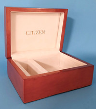 Caixa/caixa de relógio Citizen apresentação marrom madeira display ou caixa de armazenamento somente comprar usado Caixa/caixa de relógio Citizen apresentação marrom madeira display ou caixa de armazenamento somente comprar usado  Enviando para Brazil