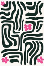 Używany, Plakat 20x30cm Kreski Minimalistyczny , Wnętrza Styl Skandynawski, Boho na sprzedaż  PL