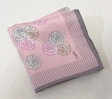 Lenço Yves Saint Laurent algodão 50cm 19′′ quadrado flor rosa comprar usado  Enviando para Brazil
