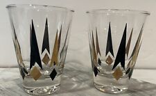 Juego de vasos vintage Anchor Atomic Golden Peaks Whiskey Rocks 3 1/2" flecha MCM segunda mano  Embacar hacia Argentina