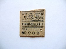 Biglietto del treno usato Biglietto del treno usato  Italia