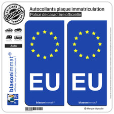 Autocollant plaque immatricula d'occasion  Balaruc-les-Bains