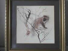 Framed print pine for sale  HASTINGS