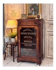 Antique walnut cabinet for sale  WADHURST