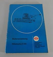 Usado, Instrucciones Servicio/Manual Fortschritt Cosechadora E 516 Stand 08/1979 segunda mano  Embacar hacia Argentina