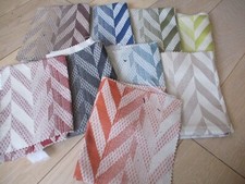 Chevron fabric swatches for sale  BASINGSTOKE