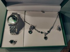 Uhr schmuckset grün gebraucht kaufen  Rodgau