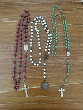 Lot chapelets anciens d'occasion  France
